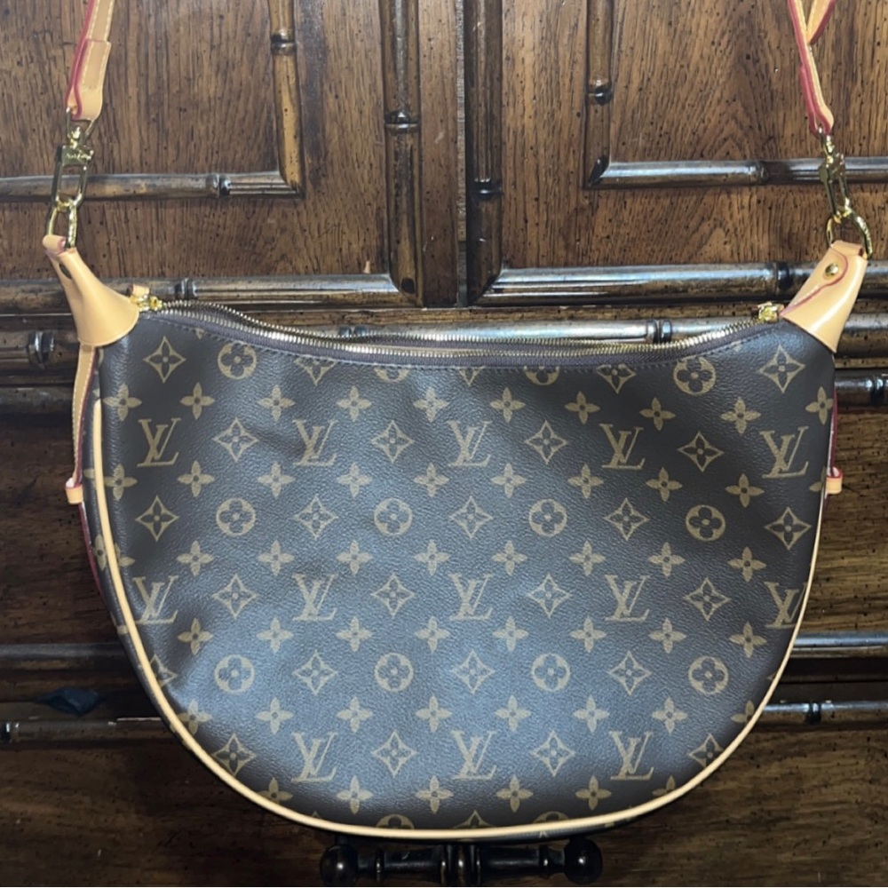 Brown and tan crossbody